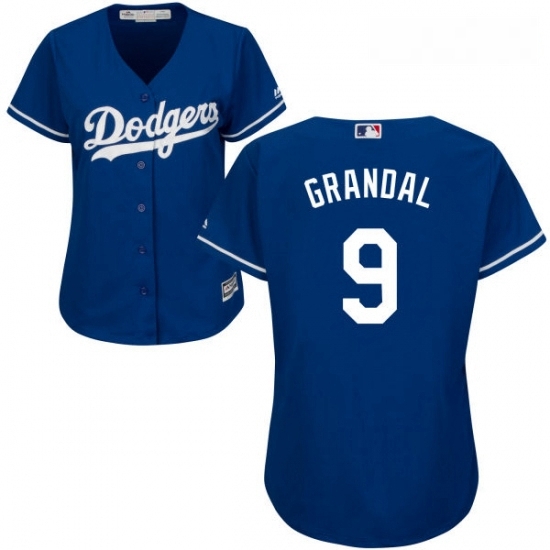Womens Majestic Los Angeles Dodgers 9 Yasmani Grandal Authentic Royal Blue Alternate Cool Base MLB Jersey Womens Majestic Los Angeles Dodgers 9 Yasmani Grandal Authentic Royal Blue Alternate Cool Base MLB Jersey