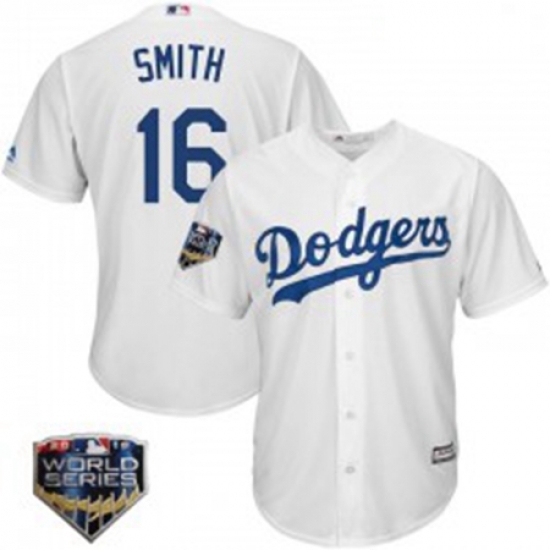 Will Smith Youth Los Angeles Dodgers White Replica Cool Base Home 2018 World Series Jersey Majestic Will Smith Youth Los Angeles Dodgers White Replica Cool Base Home 2018 World Series Jersey Majestic