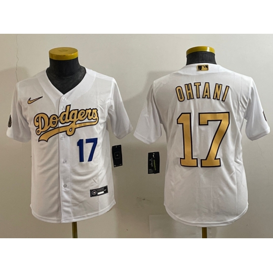 Youth Los Angeles Dodgers 17 Shohei Ohtani White Flex Base Stitched Baseball Jersey 2 Youth Los Angeles Dodgers 17 Shohei Ohtani White Flex Base Stitched Baseball Jersey 2