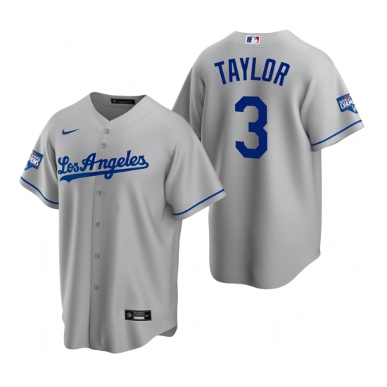 Youth Los Angeles Dodgers 3 Chris Taylor Gray 2020 World Series Champions Road Replica Jersey Youth Los Angeles Dodgers 3 Chris Taylor Gray 2020 World Series Champions Road Replica Jersey