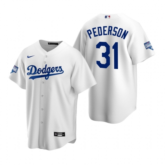 Youth Los Angeles Dodgers 31 Joc Pederson White 2020 World Series Champions Replica Jersey Youth Los Angeles Dodgers 31 Joc Pederson White 2020 World Series Champions Replica Jersey