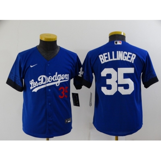 Youth Los Angeles Dodgers #35 Cody Bellinger Blue City Player Jersey Youth Los Angeles Dodgers #35 Cody Bellinger Blue City Player Jersey