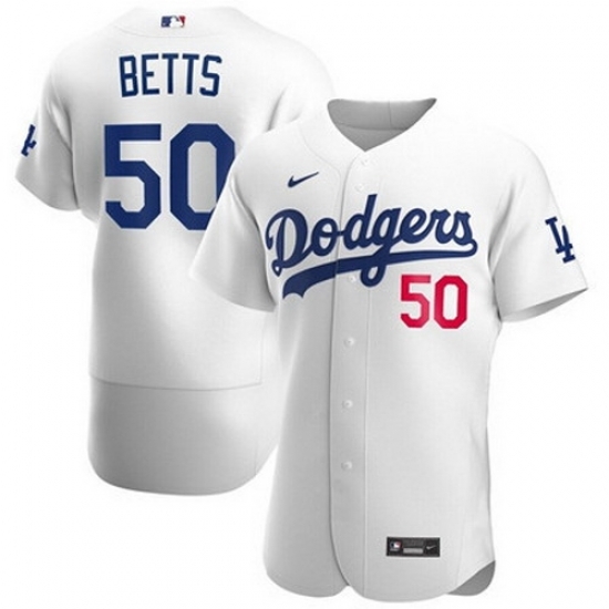 Youth Los Angeles Dodgers 50 Mookie Betts Men Nike White Flex Base MLB Jersey Youth Los Angeles Dodgers 50 Mookie Betts Men Nike White Flex Base MLB Jersey