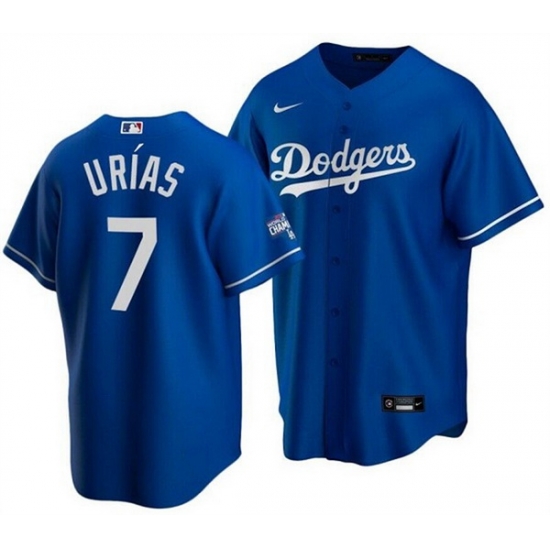 Youth Los Angeles Dodgers 7 Julio Urias Blue 2020 World Series Champions Home Patch Stitched Baseball Jersey Youth Los Angeles Dodgers 7 Julio Urias Blue 2020 World Series Champions Home Patch Stitched Baseball Jersey