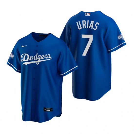 Youth Los Angeles Dodgers 7 Julio Urias Royal 2020 World Series Champions Replica Jersey Youth Los Angeles Dodgers 7 Julio Urias Royal 2020 World Series Champions Replica Jersey