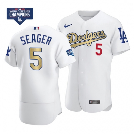 Youth Los Angeles Dodgers Corey Seager 5 Gold Program White Flex Base Stitched Jersey Youth Los Angeles Dodgers Corey Seager 5 Gold Program White Flex Base Stitched Jersey