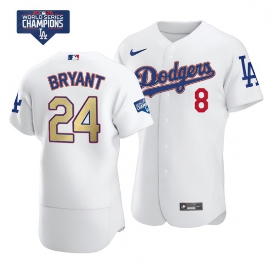 Youth Los Angeles Dodgers Kobe Bryant Gold Program Designed Edition White Flex Base Stitched Jersey Youth Los Angeles Dodgers Kobe Bryant Gold Program Designed Edition White Flex Base Stitched Jersey