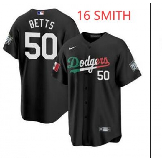 Youth Los Angeles Dodgers Will Smith #16 Mexican Black Jersey Youth Los Angeles Dodgers Will Smith #16 Mexican Black Jersey