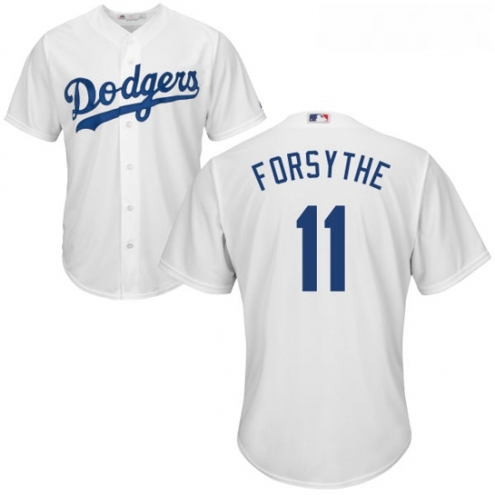 Youth Majestic Los Angeles Dodgers 11 Logan Forsythe Authentic White Home Cool Base MLB Jersey Youth Majestic Los Angeles Dodgers 11 Logan Forsythe Authentic White Home Cool Base MLB Jersey