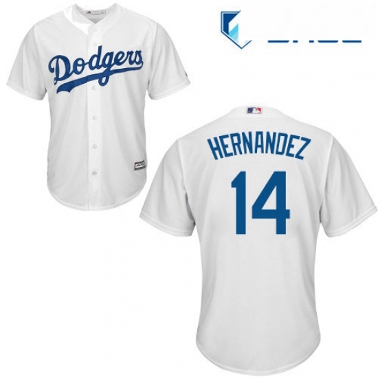 Youth Majestic Los Angeles Dodgers 14 Enrique Hernandez Replica White Home Cool Base MLB Jersey Youth Majestic Los Angeles Dodgers 14 Enrique Hernandez Replica White Home Cool Base MLB Jersey