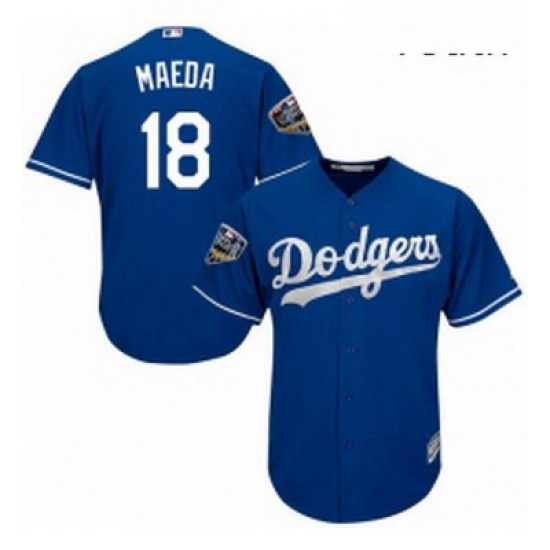 Youth Majestic Los Angeles Dodgers 18 Kenta Maeda Authentic Royal Blue Alternate Cool Base 2018 World Series MLB Jersey Youth Majestic Los Angeles Dodgers 18 Kenta Maeda Authentic Royal Blue Alternate Cool Base 2018 World Series MLB Jersey