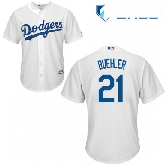 Youth Majestic Los Angeles Dodgers 21 Walker Buehler Authentic White Home Cool Base MLB Jersey Youth Majestic Los Angeles Dodgers 21 Walker Buehler Authentic White Home Cool Base MLB Jersey