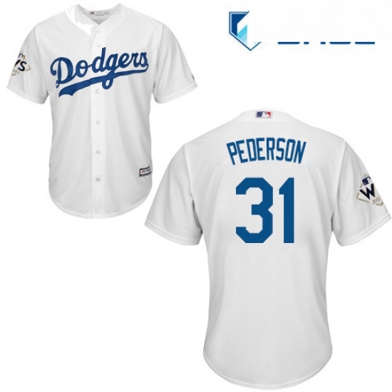 Youth Majestic Los Angeles Dodgers 31 Joc Pederson Replica White Home 2017 World Series Bound Cool Base MLB Jersey Youth Majestic Los Angeles Dodgers 31 Joc Pederson Replica White Home 2017 World Series Bound Cool Base MLB Jersey