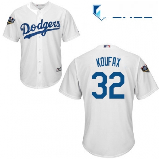 Youth Majestic Los Angeles Dodgers 32 Sandy Koufax Authentic White Home Cool Base 2018 World Series MLB Jersey Youth Majestic Los Angeles Dodgers 32 Sandy Koufax Authentic White Home Cool Base 2018 World Series MLB Jersey