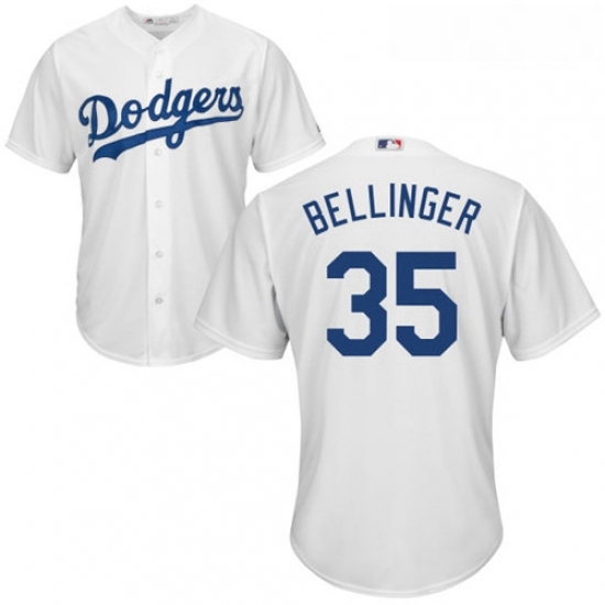 Youth Majestic Los Angeles Dodgers 35 Cody Bellinger Authentic White Home Cool Base MLB Jersey Youth Majestic Los Angeles Dodgers 35 Cody Bellinger Authentic White Home Cool Base MLB Jersey
