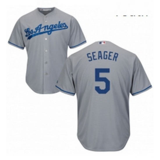 Youth Majestic Los Angeles Dodgers 5 Corey Seager Authentic Grey Road Cool Base MLB Jersey Youth Majestic Los Angeles Dodgers 5 Corey Seager Authentic Grey Road Cool Base MLB Jersey