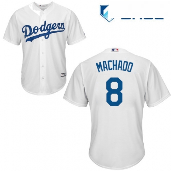 Youth Majestic Los Angeles Dodgers 8 Manny Machado Authentic White Home Cool Base MLB Jersey Youth Majestic Los Angeles Dodgers 8 Manny Machado Authentic White Home Cool Base MLB Jersey