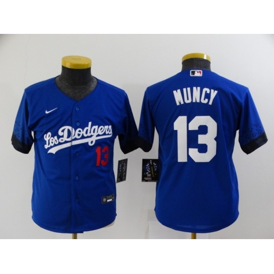 Youth Nike Los Angeles Dodgers #13 Max Muncy Blue City Player Jersey Youth Nike Los Angeles Dodgers #13 Max Muncy Blue City Player Jersey