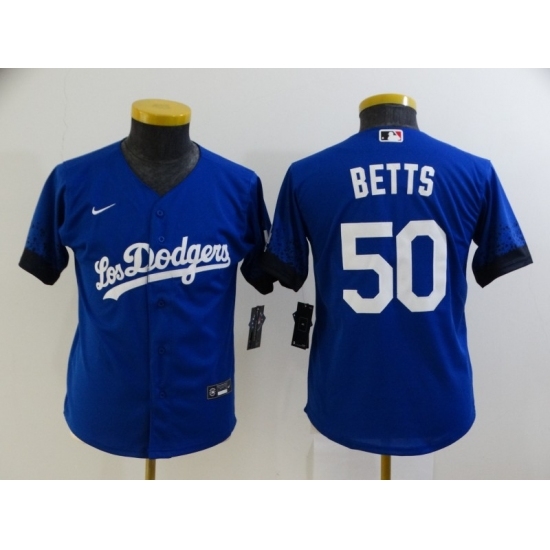 Youth Nike Los Angeles Dodgers #50 Mookie Betts Blue City Player Jersey Youth Nike Los Angeles Dodgers #50 Mookie Betts Blue City Player Jersey