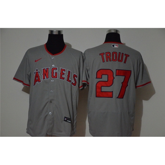 Angels 27 Mike Trout Gray 2020 Nike Flexbase Jersey Angels 27 Mike Trout Gray 2020 Nike Flexbase Jersey