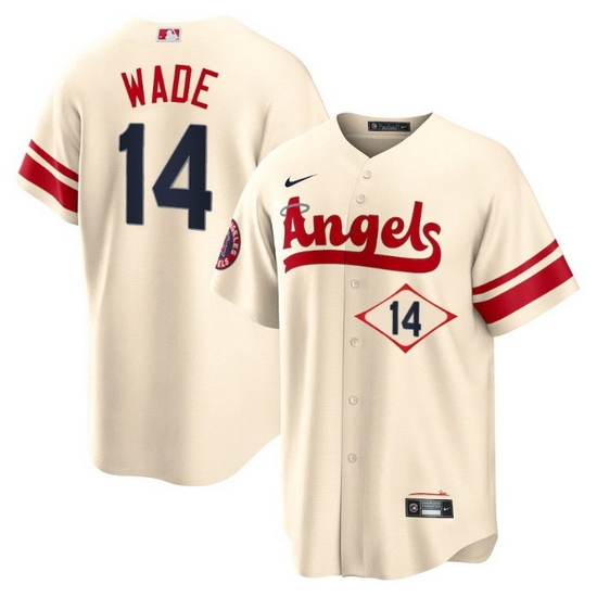Men Los Angeles Angels 14 Tyler Wade 2022 Cream City Connect Cool Base Stitched Jerseyy Men Los Angeles Angels 14 Tyler Wade 2022 Cream City Connect Cool Base Stitched Jerseyy