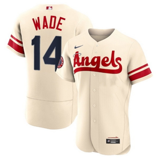 Men Los Angeles Angels 14 Tyler Wade 2022 Cream City Connect Flex Base Stitched Jerseyy Men Los Angeles Angels 14 Tyler Wade 2022 Cream City Connect Flex Base Stitched Jerseyy