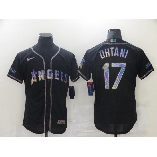 Men Los Angeles Angels 17 Ohtani Black Colorful Edition Elite 2021 Nike MLB Jersey Men Los Angeles Angels 17 Ohtani Black Colorful Edition Elite 2021 Nike MLB Jersey