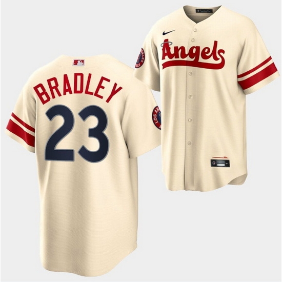 Men Los Angeles Angels 23 Archie Bradley 2022 Cream City Connect Cool Base Stitched Jersey Men Los Angeles Angels 23 Archie Bradley 2022 Cream City Connect Cool Base Stitched Jersey