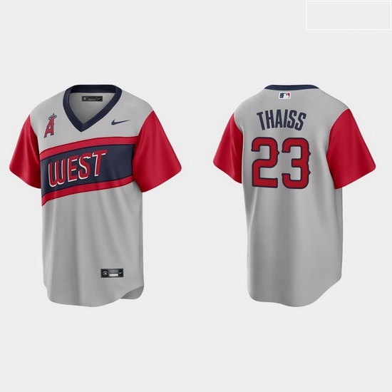 Men Los Angeles Angels 23 Matt Thaiss Men Nike Gray 2021 Little League Classic Game MLB Jersey Men Los Angeles Angels 23 Matt Thaiss Men Nike Gray 2021 Little League Classic Game MLB Jersey