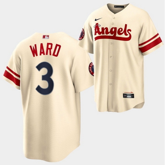 Men Los Angeles Angels 3 Taylor Ward 2022 Cream City Connect Cool Base Stitched Jersey Men Los Angeles Angels 3 Taylor Ward 2022 Cream City Connect Cool Base Stitched Jersey