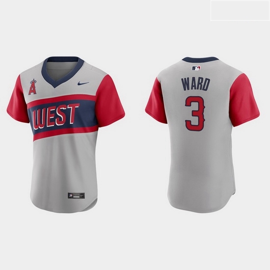 Men Los Angeles Angels 3 Taylor Ward Men Nike Gray 2021 Little League Classic Authentic MLB Jersey Men Los Angeles Angels 3 Taylor Ward Men Nike Gray 2021 Little League Classic Authentic MLB Jersey
