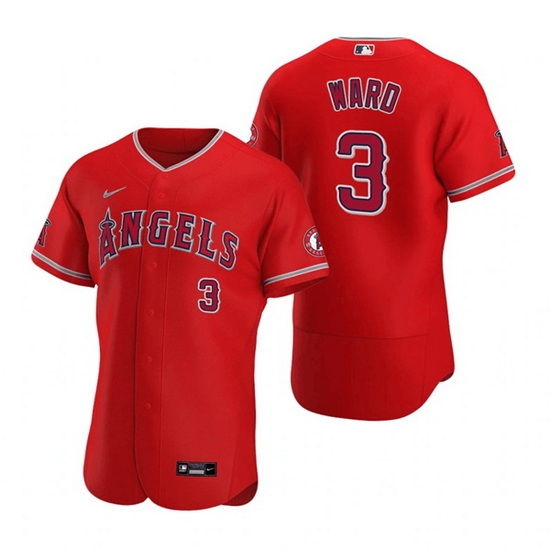 Men Los Angeles Angels 3 Waylor Ward Red Flex Base Stitched Jerse Men Los Angeles Angels 3 Waylor Ward Red Flex Base Stitched Jerse