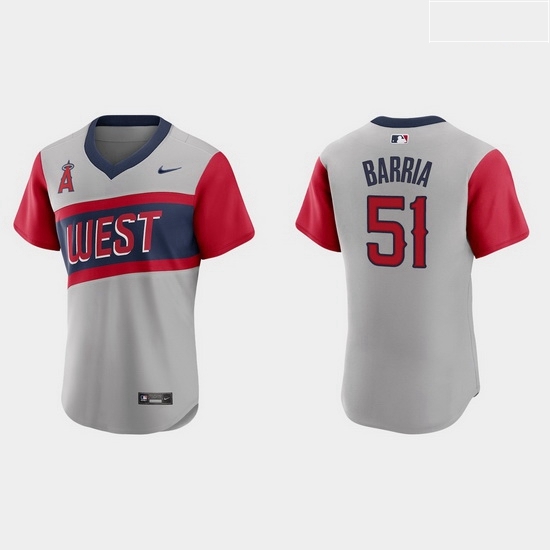 Men Los Angeles Angels 51 Jaime Barria Men Nike Gray 2021 Little League Classic Authentic MLB Jersey Men Los Angeles Angels 51 Jaime Barria Men Nike Gray 2021 Little League Classic Authentic MLB Jersey