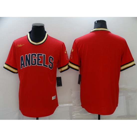 Men Los Angeles Angels Blank Red Cool Base Stitched jersey Men Los Angeles Angels Blank Red Cool Base Stitched jersey