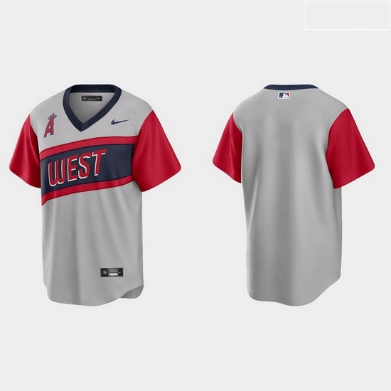 Men Los Angeles Angels Men Nike Gray 2021 Little League Classic Game MLB Jersey Men Los Angeles Angels Men Nike Gray 2021 Little League Classic Game MLB Jersey