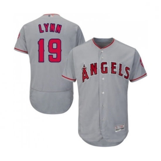 Mens Los Angeles Angels of Anaheim 19 Fred Lynn Grey Road Flex Base Authentic Collection Baseball Jersey Mens Los Angeles Angels of Anaheim 19 Fred Lynn Grey Road Flex Base Authentic Collection Baseball Jersey