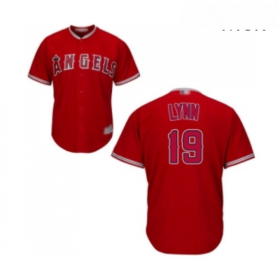 Mens Los Angeles Angels of Anaheim 19 Fred Lynn Replica Red Alternate Cool Base Baseball Jersey Mens Los Angeles Angels of Anaheim 19 Fred Lynn Replica Red Alternate Cool Base Baseball Jersey