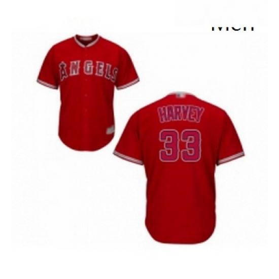 Mens Los Angeles Angels of Anaheim 33 Matt Harvey Replica Red Alternate Cool Base Baseball Jersey Mens Los Angeles Angels of Anaheim 33 Matt Harvey Replica Red Alternate Cool Base Baseball Jersey