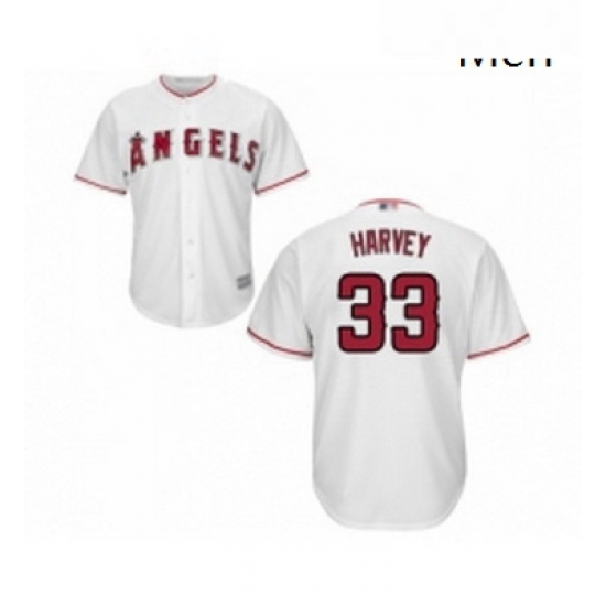 Mens Los Angeles Angels of Anaheim 33 Matt Harvey Replica White Home Cool Base Baseball Jersey Mens Los Angeles Angels of Anaheim 33 Matt Harvey Replica White Home Cool Base Baseball Jersey