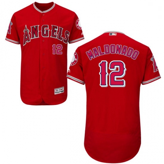 Mens Majestic Los Angeles Angels of Anaheim 12 Martin Maldonado Red Alternate Flexbase Authentic Collection MLB Jersey Mens Majestic Los Angeles Angels of Anaheim 12 Martin Maldonado Red Alternate Flexbase Authentic Collection MLB Jersey