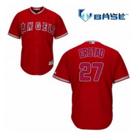 Mens Majestic Los Angeles Angels of Anaheim 27 Darin Erstad Replica Red Alternate Cool Base MLB Jersey Mens Majestic Los Angeles Angels of Anaheim 27 Darin Erstad Replica Red Alternate Cool Base MLB Jersey