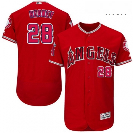 Mens Majestic Los Angeles Angels of Anaheim 28 Andrew Heaney Authentic Red Alternate Cool Base MLB Jersey Mens Majestic Los Angeles Angels of Anaheim 28 Andrew Heaney Authentic Red Alternate Cool Base MLB Jersey