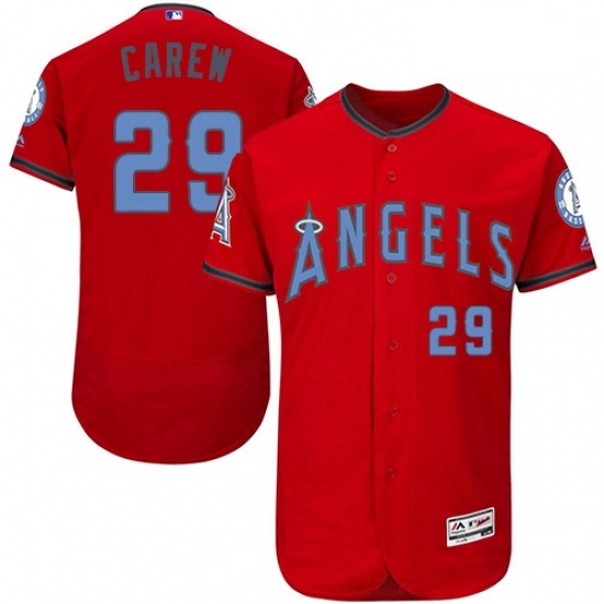 Mens Majestic Los Angeles Angels of Anaheim 29 Rod Carew Authentic Red 2016 Fathers Day Fashion Flex Base Jersey Mens Majestic Los Angeles Angels of Anaheim 29 Rod Carew Authentic Red 2016 Fathers Day Fashion Flex Base Jersey