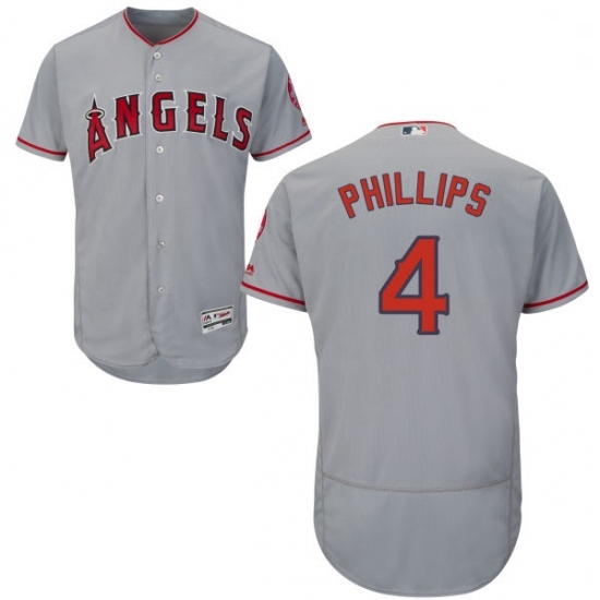 Mens Majestic Los Angeles Angels of Anaheim 4 Brandon Phillips Grey Flexbase Authentic Collection MLB Jersey Mens Majestic Los Angeles Angels of Anaheim 4 Brandon Phillips Grey Flexbase Authentic Collection MLB Jersey