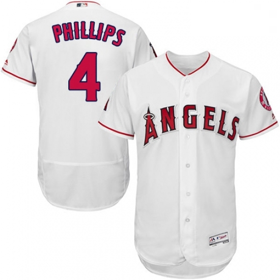 Mens Majestic Los Angeles Angels of Anaheim 4 Brandon Phillips White Flexbase Authentic Collection MLB Jersey Mens Majestic Los Angeles Angels of Anaheim 4 Brandon Phillips White Flexbase Authentic Collection MLB Jersey