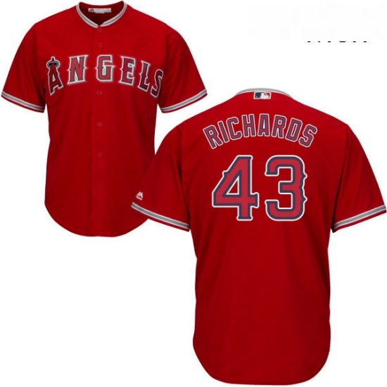 Mens Majestic Los Angeles Angels of Anaheim 43 Garrett Richards Replica Red Alternate Cool Base MLB Jersey Mens Majestic Los Angeles Angels of Anaheim 43 Garrett Richards Replica Red Alternate Cool Base MLB Jersey