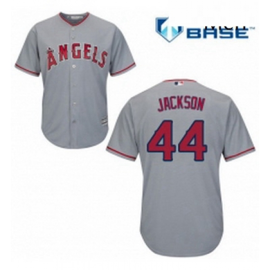 Mens Majestic Los Angeles Angels of Anaheim 44 Reggie Jackson Replica Grey Road Cool Base MLB Jersey Mens Majestic Los Angeles Angels of Anaheim 44 Reggie Jackson Replica Grey Road Cool Base MLB Jersey