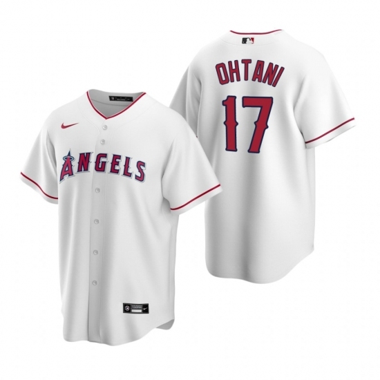 Mens Nike Los Angeles Angels 17 Shohei Ohtani White Home Stitched Baseball Jersey Mens Nike Los Angeles Angels 17 Shohei Ohtani White Home Stitched Baseball Jersey