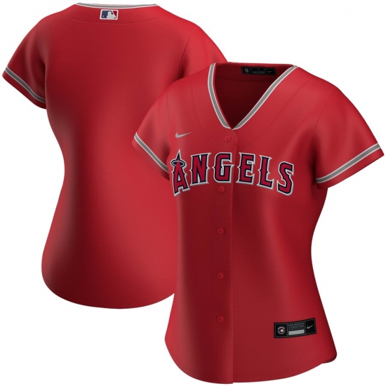 Los Angeles Angels Nike Women Alternate 2020 MLB Team Jersey Red Los Angeles Angels Nike Women Alternate 2020 MLB Team Jersey Red