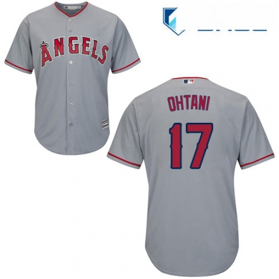 Youth Majestic Los Angeles Angels of Anaheim 17 Shohei Ohtani Replica Grey Road Cool Base MLB Jersey Youth Majestic Los Angeles Angels of Anaheim 17 Shohei Ohtani Replica Grey Road Cool Base MLB Jersey